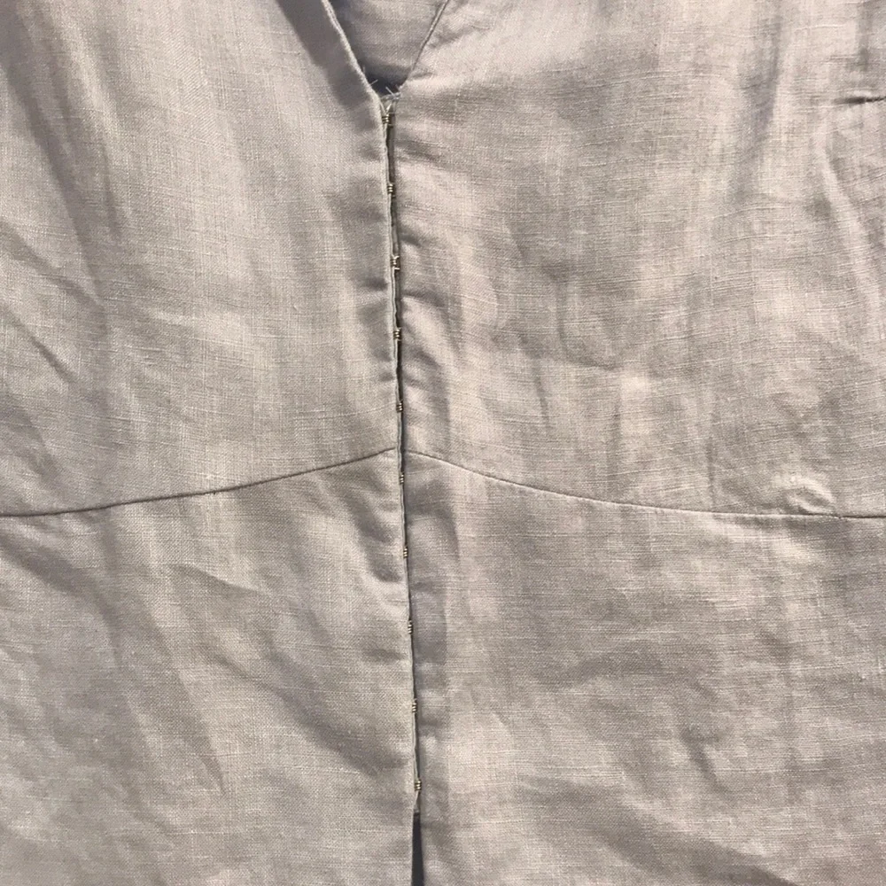 Zara linen puff sleeve blouse large - Picture 2 of 5